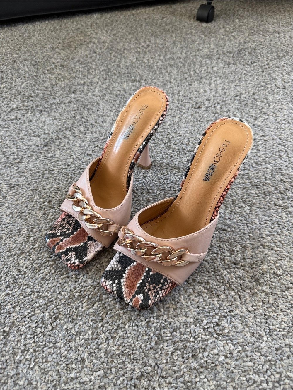 Chain Mule Heels